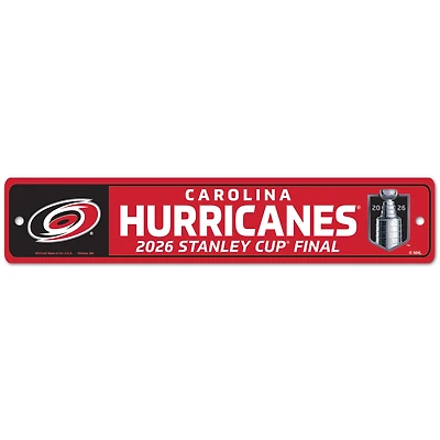 WinCraft Carolina Hurricanes 2026 Stanley Cup Final 3.75'' x 19'' Street Sign