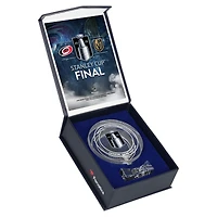 Vegas Golden Knights vs. Carolina Hurricanes 2026 Stanley Cup Final Matchup Crystal Puck - Filled with Game-Used Ice from the 2026 Stanley Cup Final