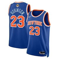 Unisex Nike Mitchell Robinson Blue New York Knicks 2026 NBA Finals Patch Swingman Jersey - Icon Edition