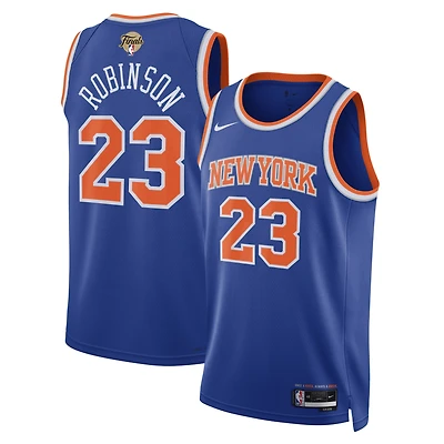 Unisex Nike Mitchell Robinson Blue New York Knicks 2026 NBA Finals Patch Swingman Jersey - Icon Edition