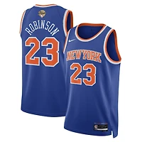 Unisex Nike Mitchell Robinson Blue New York Knicks 2026 NBA Finals Patch Swingman Jersey - Icon Edition