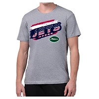 Men's Starter Gray New York Jets Patriotic Paint T-Shirt