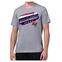 Men's Starter Gray Tampa Bay Buccaneers Patriotic Paint T-Shirt