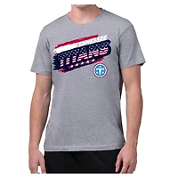 Men's Starter Gray Tennessee Titans Patriotic Paint T-Shirt