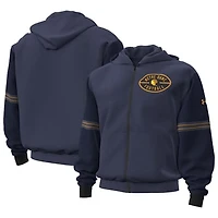 Men's Under Armour  Navy Notre Dame Fighting Irish 2026 Shamrock Series Icon Taped Full-Zip Hoodie