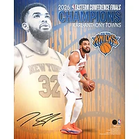 Karl-Anthony Towns New York Knicks Autographed 16" x 20" 2026 NBA Eastern Conference Champions Collage Photograph