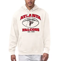 Men's Starter Cream Atlanta Falcons Kickoff Fleece Hoodie