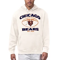 Men's Starter Cream Chicago Bears Kickoff Fleece Hoodie