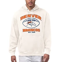 Men's Starter Cream Denver Broncos Kickoff Fleece Hoodie