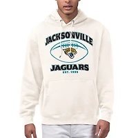 Men's Starter Cream Jacksonville Jaguars Kickoff Fleece Hoodie