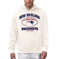 Men's Starter Cream New England Patriots Kickoff Fleece Hoodie