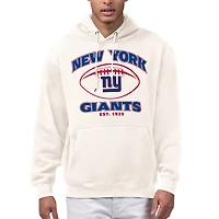 Men's Starter Cream New York Giants Kickoff Fleece Hoodie