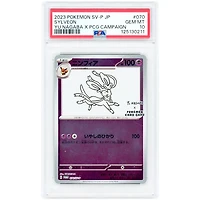 Sylveon 2023 Pokemon Scarlet & Violet Japanese Yu Nagaba Promo #070 PSA Authenticated 10 Card