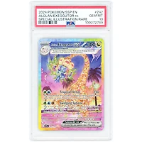 Alolan Exeggutor EX 2024 Pokemon Surging Sparks Special Illustration Rare #242 PSA Authenticated 10 Card