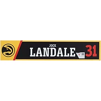 Jock Landale Atlanta Hawks Player-Issued #31 Black Nameplate from the 2025-26 NBA Season