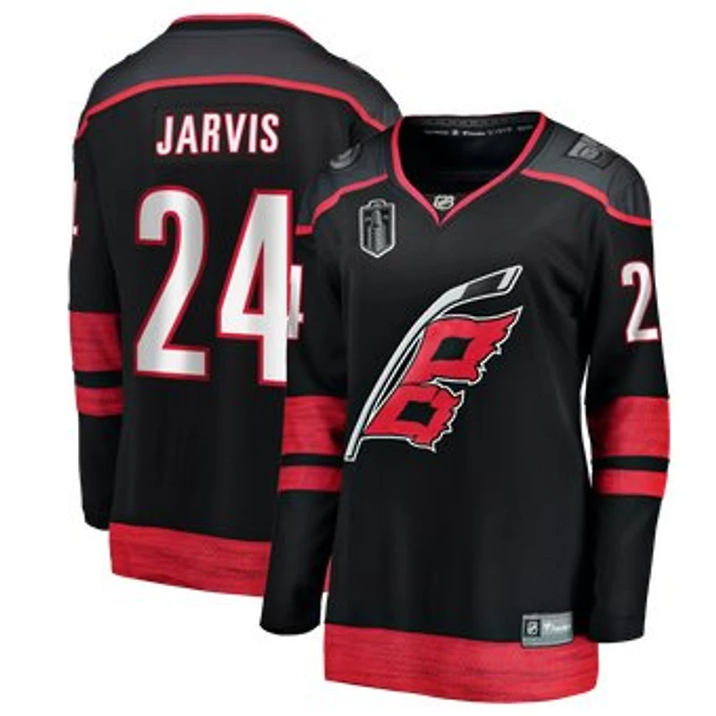Women's Fanatics Seth Jarvis Black Carolina Hurricanes 2026 Stanley Cup Final Home Breakaway Jersey