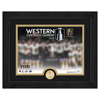 Highland Mint Vegas Golden Knights 2026 NHL Western Conference Champions 13" x 16" Framed Celebration Photo with Bronze Coin