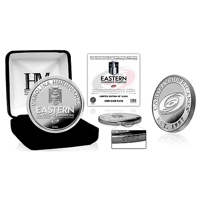 Highland Mint Carolina Hurricanes 2026 NHL Eastern Conference Champions Silver Commemorative Coin