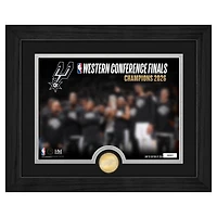 Highland Mint San Antonio Spurs 2026 NBA Western Conference Champions 13" x 16" Bronze Coin Celebration Photo Mint