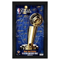 Highland Mint New York Knicks 2026 NBA Eastern Conference Champions Framed Facsimile Team Signatures Print - Limited Edition of 5,000