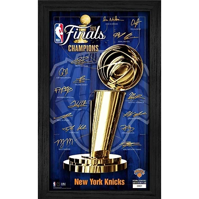 Highland Mint New York Knicks 2026 NBA Champions Framed Facsimile Team Signatures Print