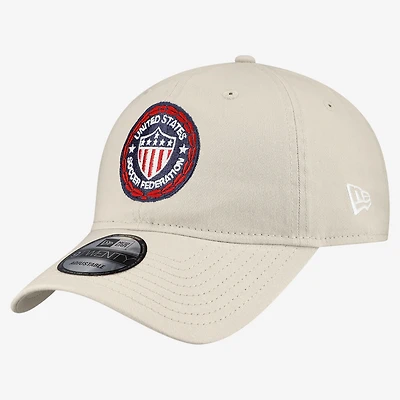 Men's New Era Tan USMNT 1986 9TWENTY Adjustable Hat