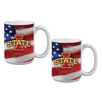 Iowa State Cyclones  Two-Pack 15oz. Americana Mug Set