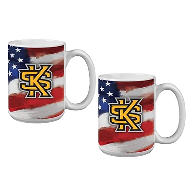Kennesaw State Owls  Two-Pack 15oz. Americana Mug Set