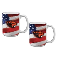 Oregon State Beavers  Two-Pack 15oz. Americana Mug Set