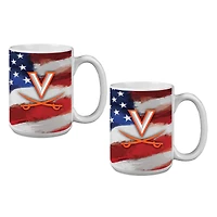 Virginia Cavaliers  Two-Pack 15oz. Americana Mug Set