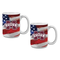 Mississippi State Bulldogs  Two-Pack 15oz. Americana Mug Set