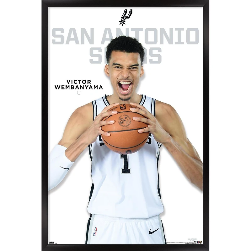 Victor Wembanyama San Antonio Spurs 22.375" x 34" Framed Player Poster