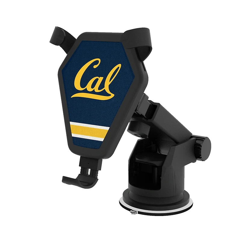 Keyscaper Cal Bears Linen Stripe Wireless Car Charger
