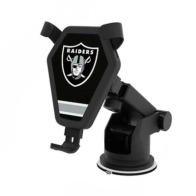 Keyscaper Las Vegas Raiders Linen Stripe Wireless Car Charger