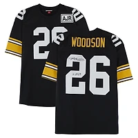 Rod Woodson Pittsburgh Steelers Autographed Black Mitchell & Ness Authentic Jersey with "HOF 09" Inscription