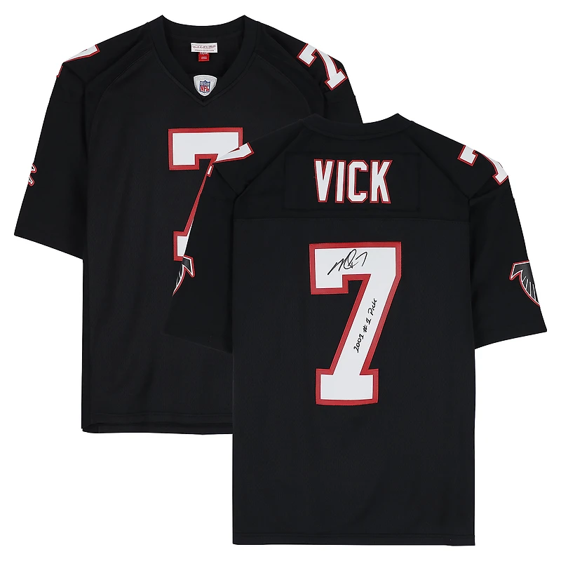 Michael Vick Atlanta Falcons Autographed Black Mitchell & Ness 2002 Legacy Jersey with "2001 #1 Pick" Inscription