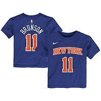 Toddler Nike Jalen Brunson Blue New York Knicks Icon Name & Number T-Shirt