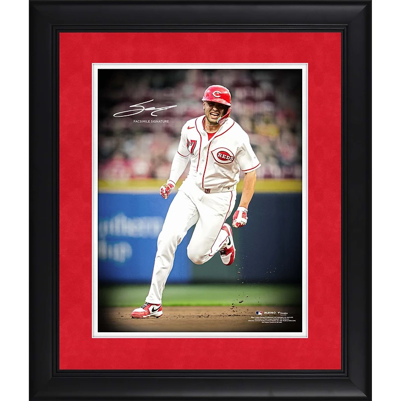 Sal Stewart Cincinnati Reds Facsimile Signature Framed 11" x 14" Spotlight Photograph