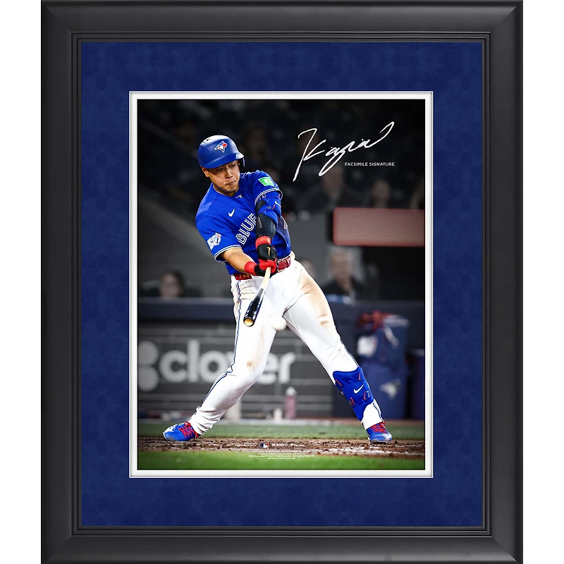 Kazuma Okamoto Toronto Blue Jays Facsimile Signature Framed 11" x 14" Spotlight Photograph