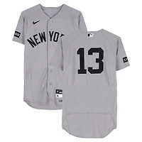 Jazz Chisholm Jr. New York Yankees Game-Used #13 Gray Nike Jersey vs. Texas Rangers on April 29, 2026