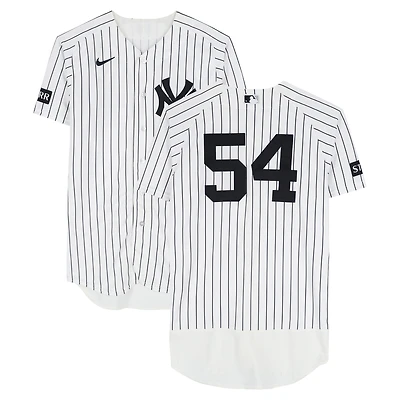 Max Fried New York Yankees Game-Used #54 White Pinstripe Nike Jersey vs. Baltimore Orioles on May 3, 2026