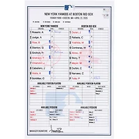 New York Yankees Game-Used Lineup Card vs. Boston Red Sox on April 23, 2026
