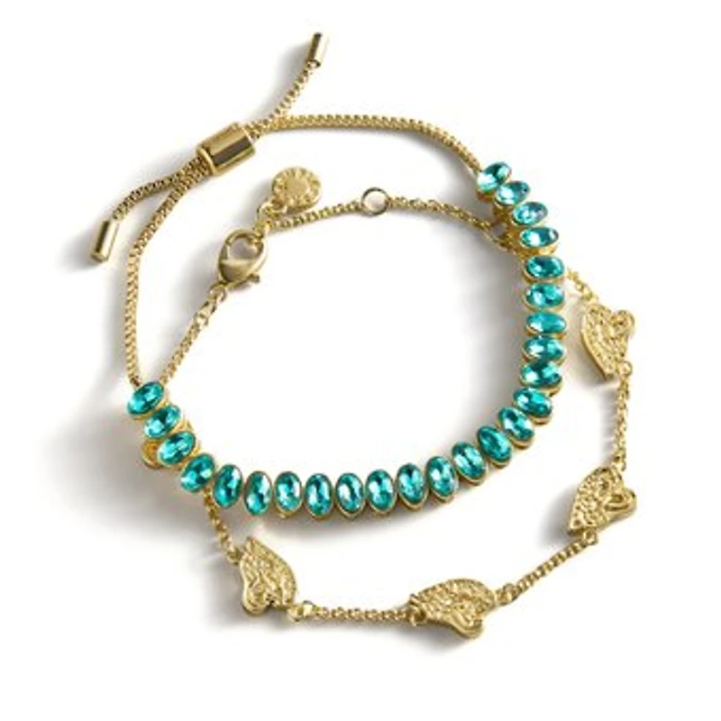 BaubleBar Jacksonville Jaguars Set of Two Tennis Bracelets