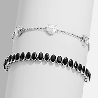 BaubleBar Las Vegas Raiders Set of Two Tennis Bracelets