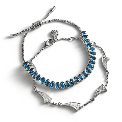 BaubleBar New England Patriots Set of Two Tennis Bracelets
