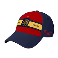 Men's 1863FC Red/Navy Spain National Team Striped Band Adjustable Hat