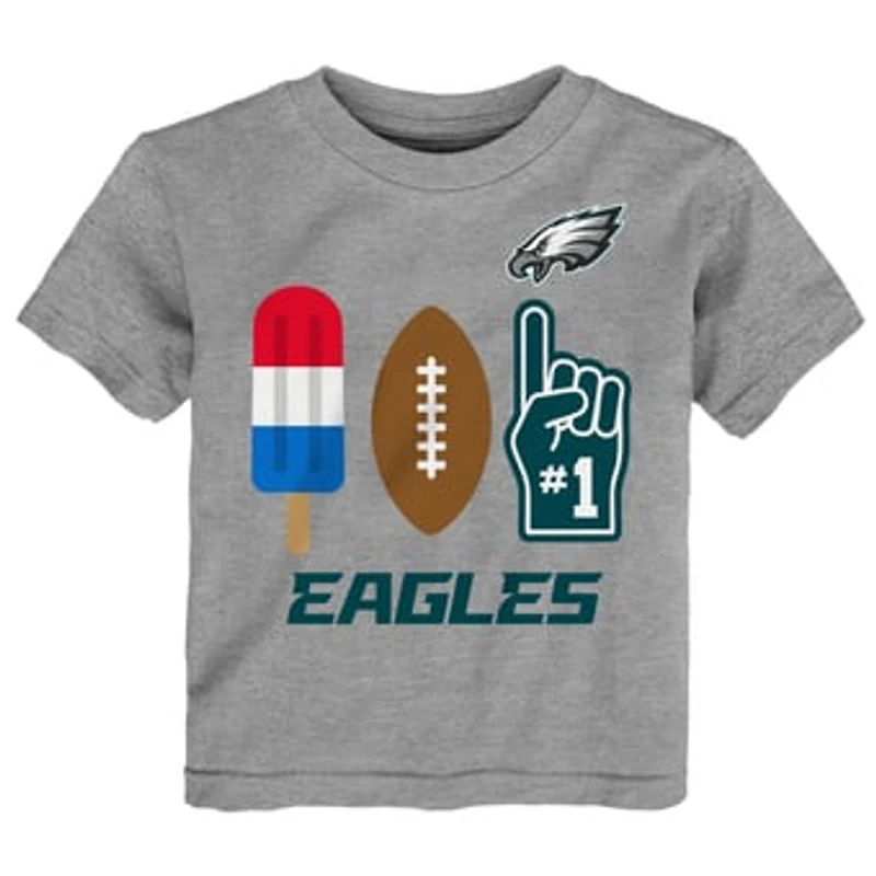 Toddler Heather Gray Philadelphia Eagles Americana Pop T-Shirt