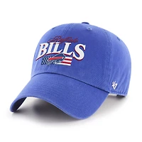 Men's '47 Royal Buffalo Bills American Flag Clean Up Adjustable Hat