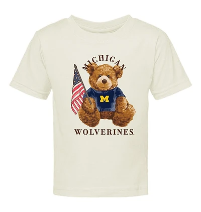 Infant  Cream Michigan Wolverines All-American Teddi T-Shirt