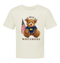 Infant  Cream Michigan Wolverines All-American Teddi T-Shirt